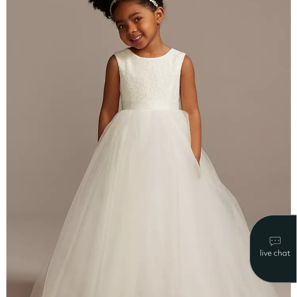Ball Gown Flower Girl Dress with Heart Cutout